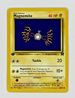 Magnemite 60/82 1st Edition Team Rocket Pokemon TCG - Image 1