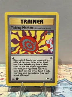Pokemon TCG - Tickling Machine 1st Edition Gym Heroes 119/132 WoTC Vintage LP - Image 1