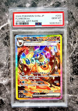 2024 POKEMON JAPANESE SV8A-TERASTAL FEST EX SPECIAL ART RARE FLAREON EX PSA 10 # - Image 1