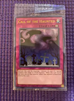 1x SEALED Yugioh Call of The Haunted LART-EN009 Ultra Rare Lost Art Promo **MINT - Image 1