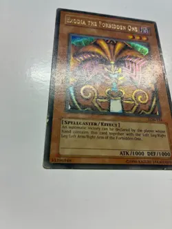 USA Seller Yugioh Exodia the Forbidden One Ultra Rare LOB-124 Original Print HP - Image 3