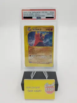 Magcargo 056/088 PSA 10 Holo 1st Edition Mysterious Mountains JP Pokemon Card - Image 1