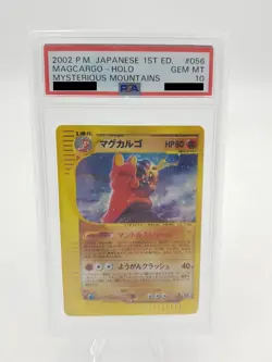 Magcargo 056/088 PSA 10 Holo 1st Edition Mysterious Mountains JP Pokemon Card - Image 2