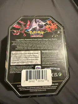 Pokemon TCG - Crown Zenith - Galarian Articuno Tin - Factory Sealed - Image 2