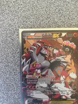 Pokemon XY 2015 Team Magma's Groudon EX Full Art Double Crisis Card #15 - Image 2