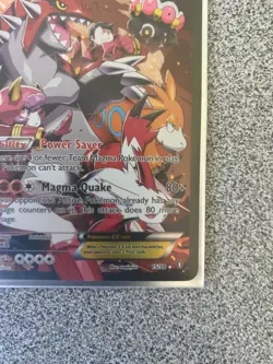 Pokemon XY 2015 Team Magma's Groudon EX Full Art Double Crisis Card #15 - Image 5