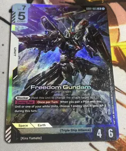 Gundam Card Game - Freedom Gundam - Newtype Rising - GD01-065 LR - NM - Image 1