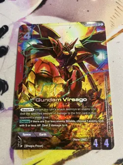 Gundam Card Game Dual Impact Unit Card Gundam Virsago GD02-037 LR+ - Image 1