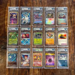(15 Card Lot) DSG Pokemon Graded Charizard Nidoran Primeape + More! - Image 1