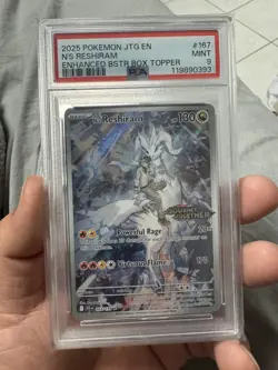N's Reshiram Stamped 167/159 PSA 9 Journey Togethet Pokemon TCG Card - Image 1