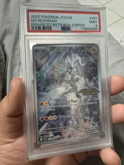 N's Reshiram Stamped 167/159 PSA 9 Journey Togethet Pokemon TCG Card - Image 2