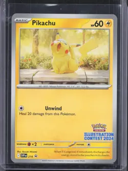 Pikachu - (Illustration Contest 2024) Promo SV: Scarlet & Violet Promo Cards 214 - Image 1