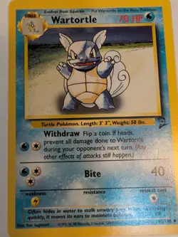 Wartortle 063/130 Base Set 2 Unlimited Regular 1999-2000 Pokemon TCG Card NM - Image 1