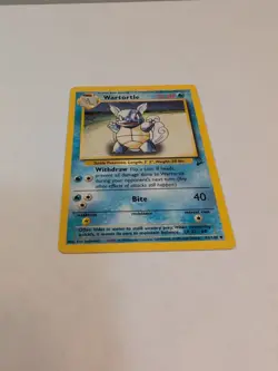 Wartortle 063/130 Base Set 2 Unlimited Regular 1999-2000 Pokemon TCG Card NM - Image 3