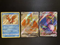 Pokemon Shining Fates Cramorant Lot of 3 Cards Shiny, V SWSH086, VMAX 055/072 - Image 1