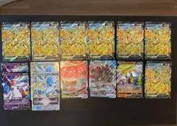 Lot Of 12 Pokemon Jumbo Cards - Pikachu V-Union, Blastoise VMAX - Image 1