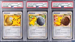 POKEMON PSA 10 GEM MINT PIKACHU 2009 VICTORY MEDAL GOLD SILVER BRONZE CARD SET - Image 1