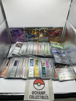 200+ Phantasmal Flames Pokemon Cards - 108/094 w/ Reverse Holos, EXs, IR - Bulk - Image 1