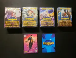 Overpower 2025 ERB World Legends 4 Starter Decks + promo + Card sleeves sealed - Image 1