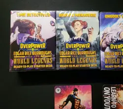 Overpower 2025 ERB World Legends 4 Starter Decks + promo + Card sleeves sealed - Image 2