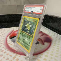 PSA 7 Near Mint Scyther Jungle 10/64 Pokemon Card Holo Rare WOTC Vintage 1999 - Image 3