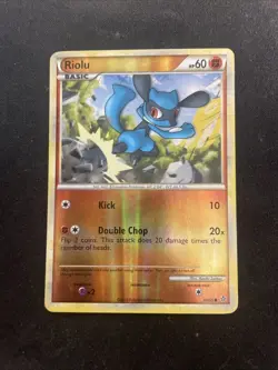 Riolu 60/95 Reverse Holo Unleashed Pokemon Card - Image 1