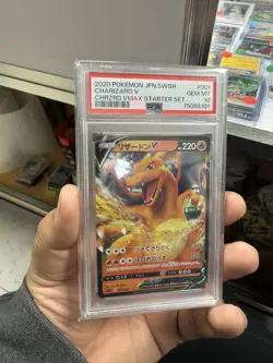 PSA 10 GEM MINT JAPANESE POKEMON 2020 CHARIZARD V 001/021 TCG Card - Image 3