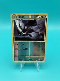 2010 Pokemon Card Scizor REVERSE Holo 7/90 Undaunted HGSS Moderately Played - Image 1