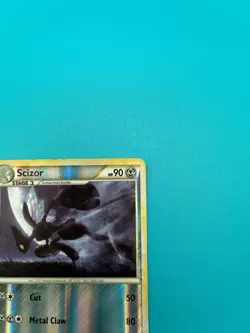 2010 Pokemon Card Scizor REVERSE Holo 7/90 Undaunted HGSS Moderately Played - Image 5