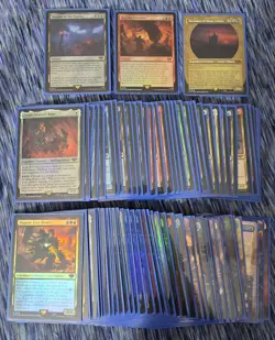 MTG Lord of the Rings Lot Of 280 Foil cards. Mythic, Rare, Common, UC - Image 1
