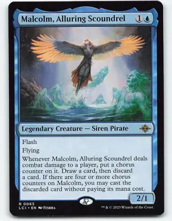 Malcolm, Alluring Scoundrel #63 Magic the Gathering Card - Image 1