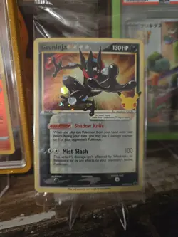2021 Pokemon Celebrations Greninja Gold Star SWSH144 Promo Card Sealed NEW MINT - Image 1