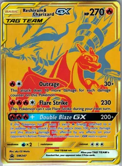 Reshiram & Charizard GX SM247 SM Promos - Pokemon Card - NM - Image 1