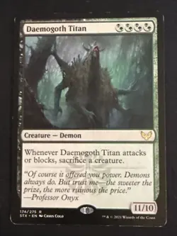 1x Daemogoth Titan (174) Strixhaven: School of Mages LP MTG Magic x1 MKE - Image 1