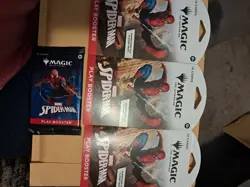 Magic The Gathering Marvel Spider-Man ( 4 ) Play Booster Packs - Factory Sealed - Image 1