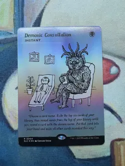 Demonic Consultation - Secret Lair Foil Encyclopedia of Magic Mtg R0004 NM-M - Image 1