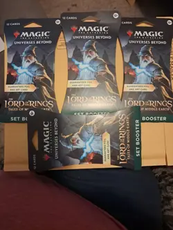 Magic the Gathering - The Lord of the Rings: ( 4 ) Set Booster Packs - new! - Image 1
