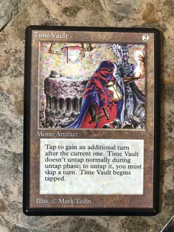 MTG - Time Vault - BETA - Legacy - Altered - Read - Commander - Watch Item VIdeo - Image 1