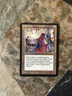 MTG - Time Vault - BETA - Legacy - Altered - Read - Commander - Watch Item VIdeo - Image 4