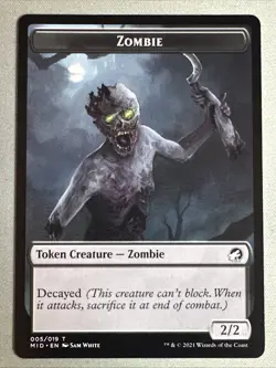 MTG / Jadar, Ghoulcaller of Nephalia / DBL / #108 / Regular / Rare / NM *w/Token - Image 3