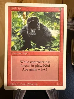 MTG Magic the Gathering Revised Edition Kird Ape - Image 1