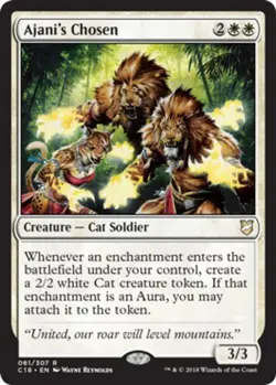 x1 Ajani's Chosen R MTG Commander 2018 M/NM, English - Image 1