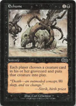 Exhume C Urza's Saga 134 - LP MTG - Image 1