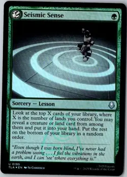 MTG, Seismic Sense NM Foil Avatar The Last Airbender - Image 1