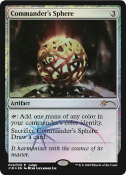 1x Commander's Sphere - Foil DCI Judge Promo Light Play, English Judge Promos MT - Image 1