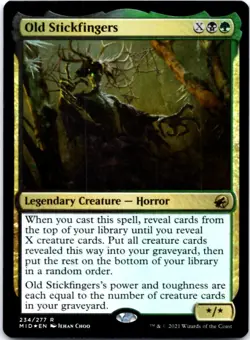 Old Stickfingers - FOIL - Innistrad: Midnight Hunt - 234 LP - Image 1