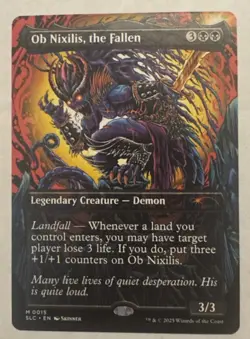 Ob Nixilis, the Fallen Secret Lair Encyclopedia Of Magic Non Foil Near Mint MTG - Image 1