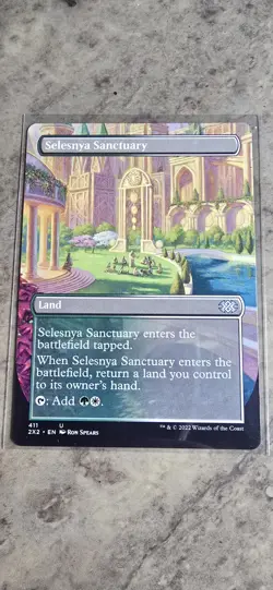 Selesnya Sanctuary (Borderless) Double Masters 2022 Regular Land Uncommon MTG NM - Image 1