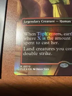 MTG Avatar Toph, Greatest Earthbender TLE 0070 Borderless Foil Mythic NM - Image 2