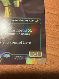 MTG Avatar Toph, Greatest Earthbender TLE 0070 Borderless Foil Mythic NM - Image 3